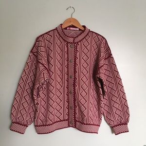 Rare Vintage Vigdis Design Button Front Cardigan